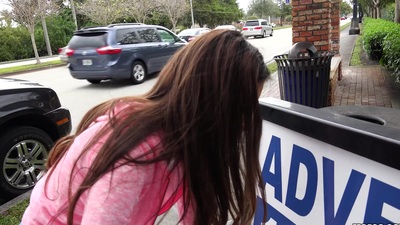 Sassy Zaya Cassidy riding chopper